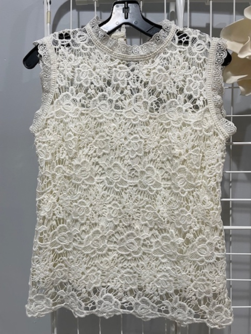 Nanette Lepore Lace White Top